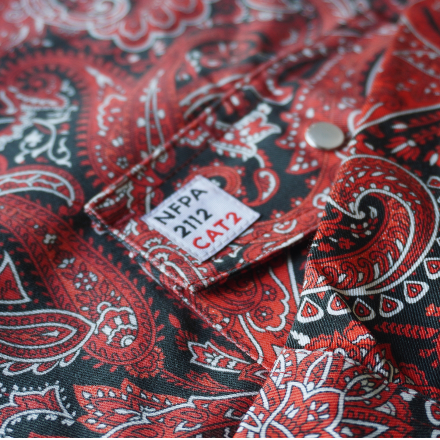 WoahBros Red Paisley FR Shirt