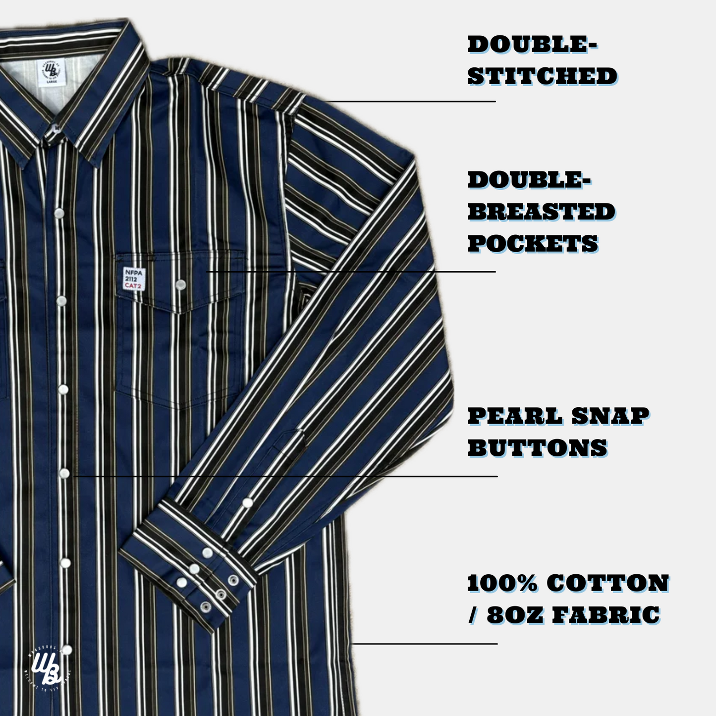 Shrub-Puncher Blue/Black FR Shirt