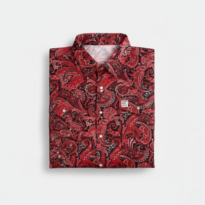 WoahBros Red Paisley FR Shirt